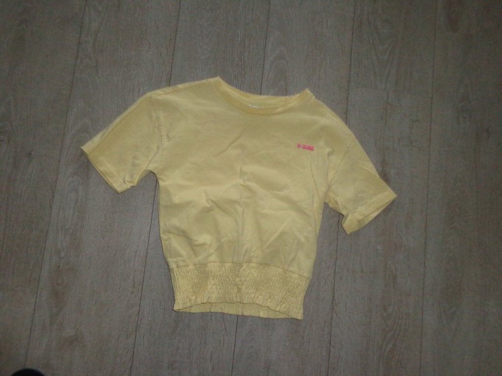 geel meisjesshirt van D-Zine, maat 164/170, Kinderen en Baby's, Ophalen of Verzenden, Zo goed als nieuw, Meisje, Shirt of Longsleeve