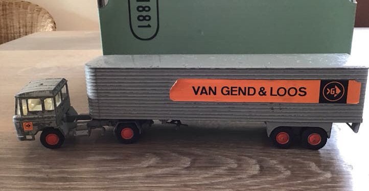 Vintage Van Gend & Loos vrachtwagen model, Ophalen, Gebruikt