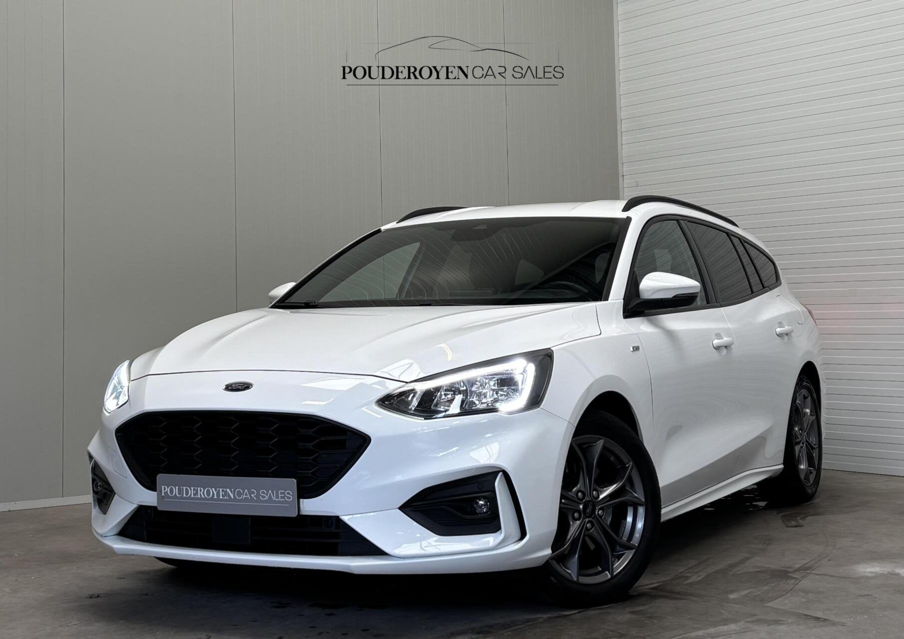 Ford Focus Wagon 1.0 EcoBoost ST Line X Business / Digital D, Dealer onderhouden, Gebruikt, Verwarmde buitenspiegels, Wit