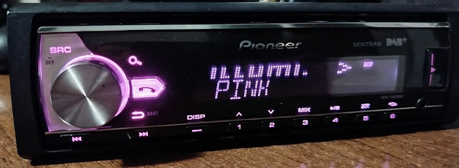 Autoradio pioneer MVH-x580DAB met bluetooth en dab functie, Auto diversen, Autoradio's, Ophalen of Verzenden, Zo goed als nieuw