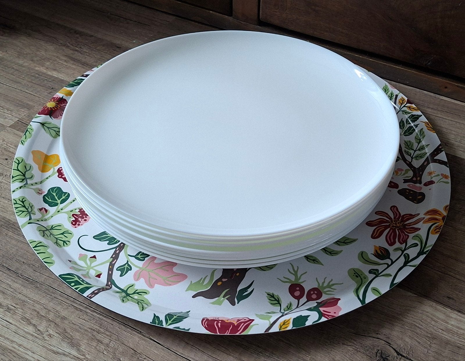 8 grote Ikea witte borden, Ophalen of Verzenden, Bord(en), Overige stijlen, Glas