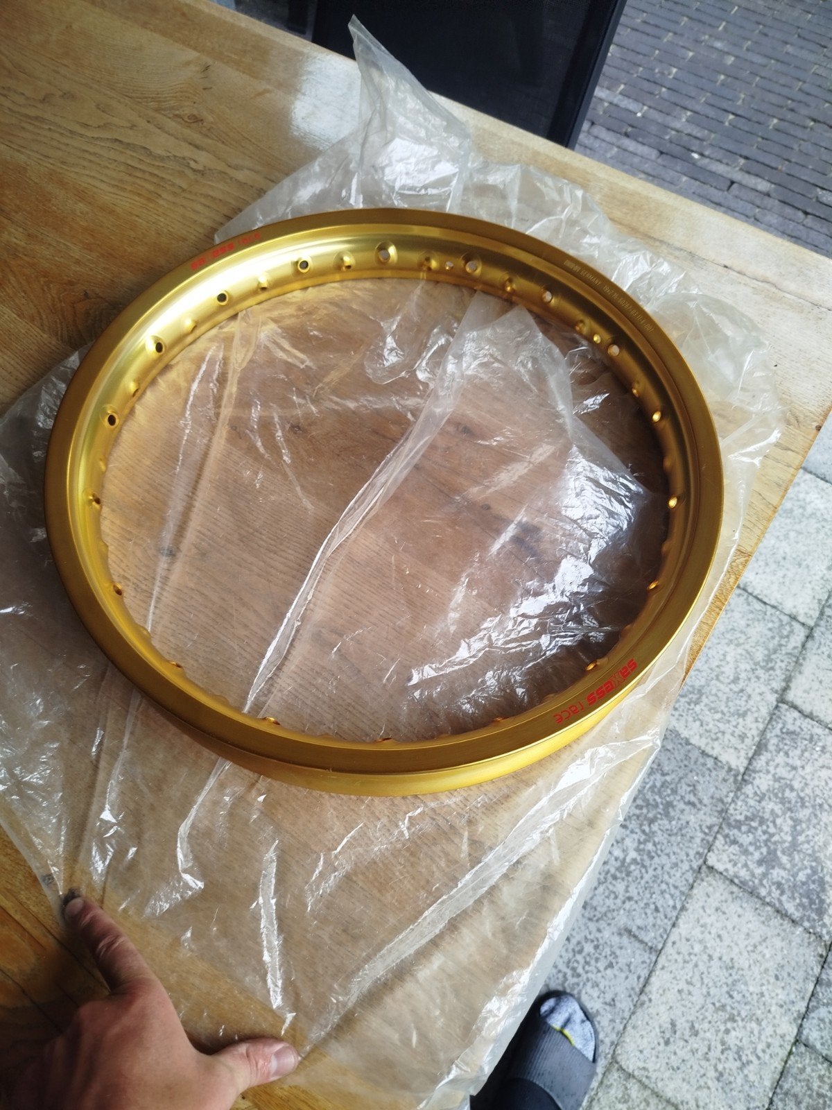 nieuwe goude velg 19 inch 36 gaats en excel velg 21 inch, Motoren, Ophalen of Verzenden