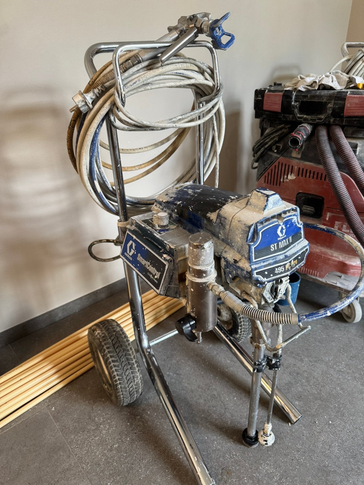 Graco ST MAX II 495 PC Pro (6090 liter op de teller), Ophalen, Zo goed als nieuw, Verfspuit of Verfpomp