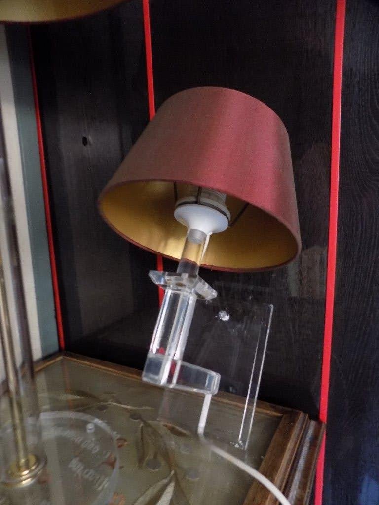 Jaren 80 wandlamp acryl plexiglas met kap, Ophalen of Verzenden, Gebruikt, Overige materialen