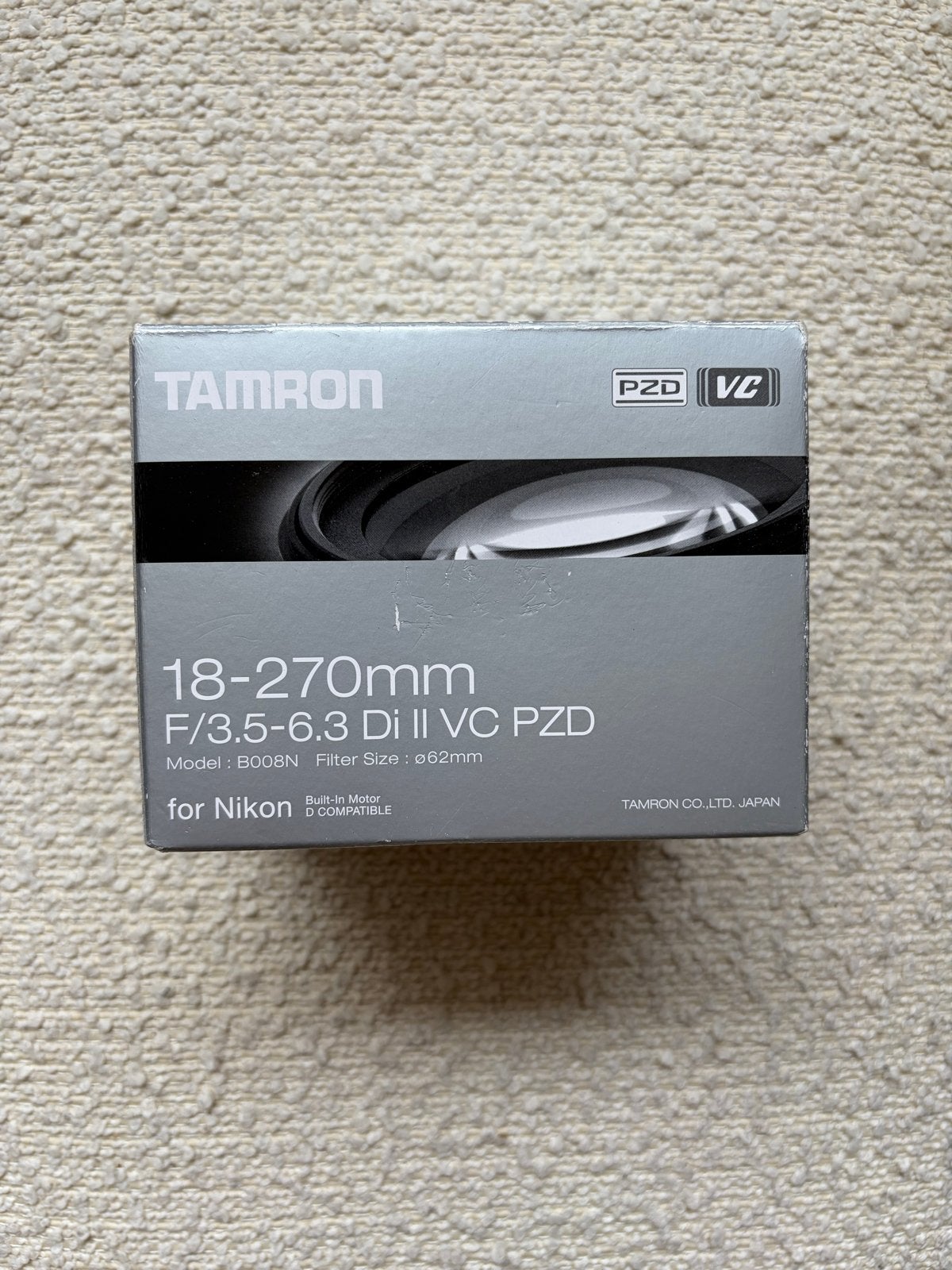 Tamron 18-270mm F/3.5-6.3 Di II VC PZD voor Nikon, Ophalen, Autofocus, Telelens, Zo goed als nieuw