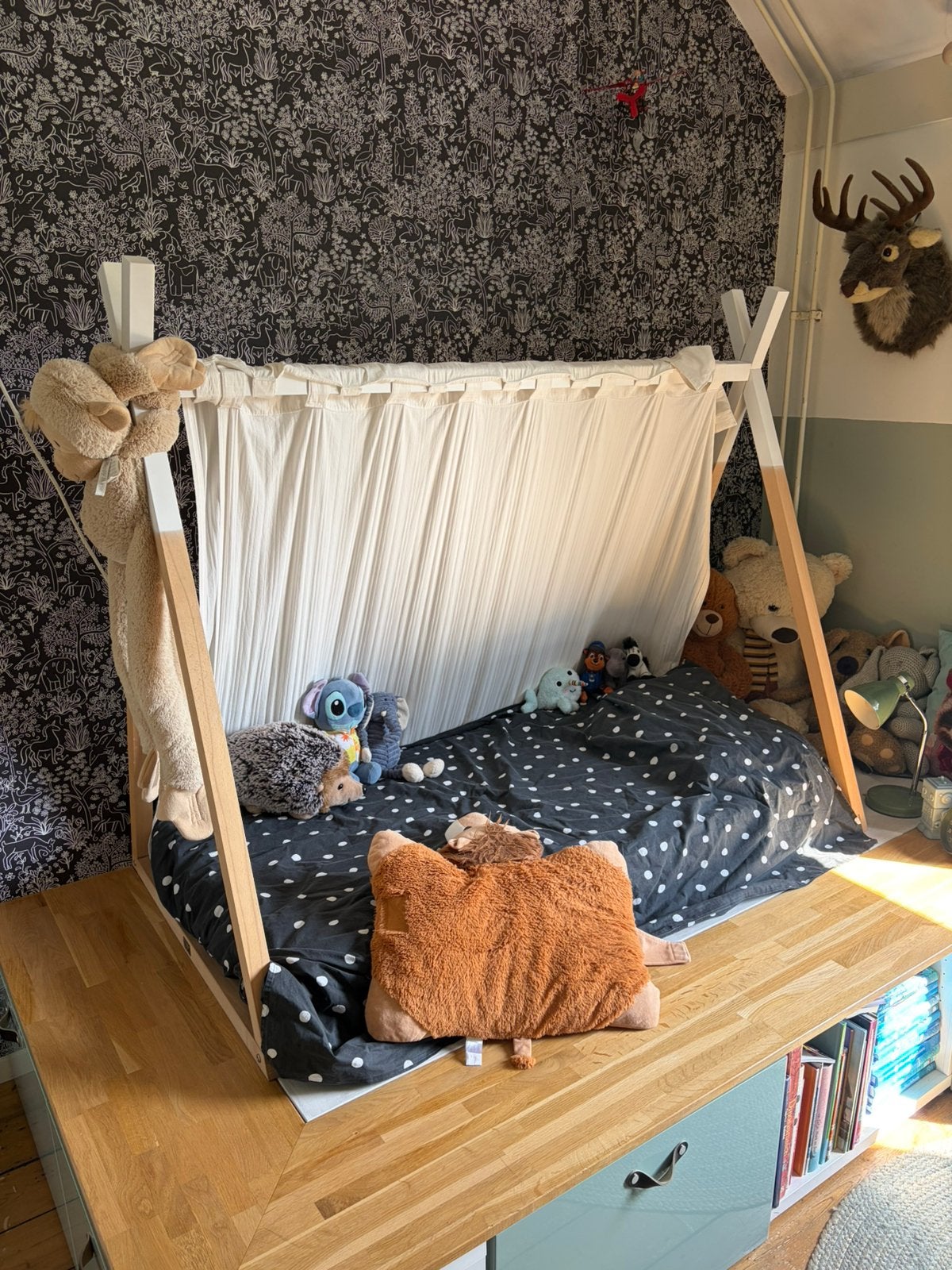 Tipi bed 70x140cm, Ophalen, Gebruikt, 140 tot 160 cm, 70 tot 85 cm