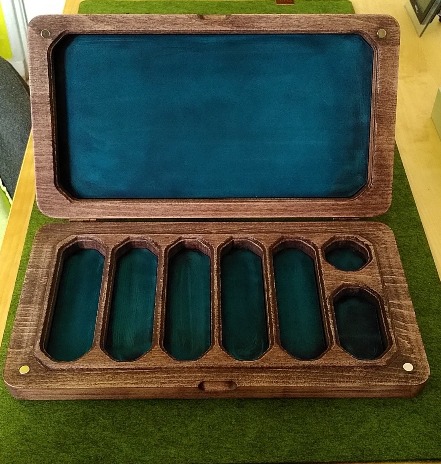 Handgemaakte dobbelsteen doos & tray voor TTRPG's, Ophalen of Verzenden, Nieuw
