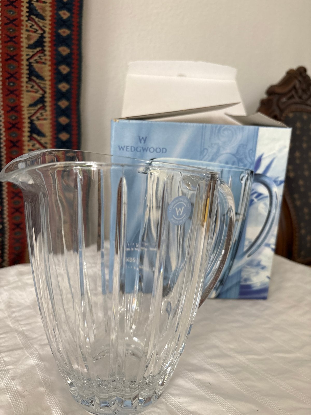 Nieuwe Wedgwood Kristallen Karaf - Perfect voor Drankjes, Antiek en Kunst, Antiek | Glas en Kristal, Ophalen of Verzenden