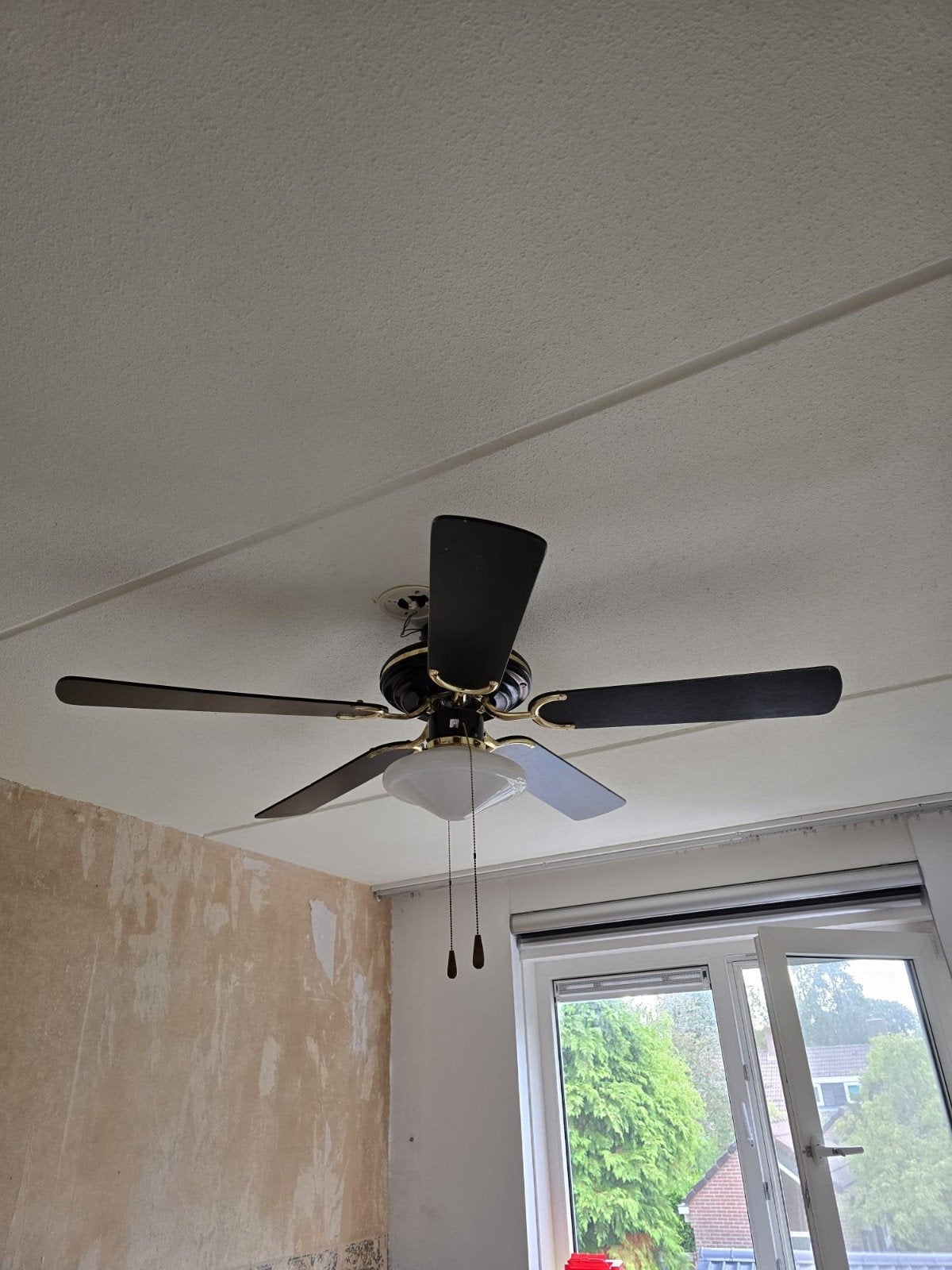 Plafondventilator met verlichting - 130cm, Ophalen, Gebruikt, Plafondventilator