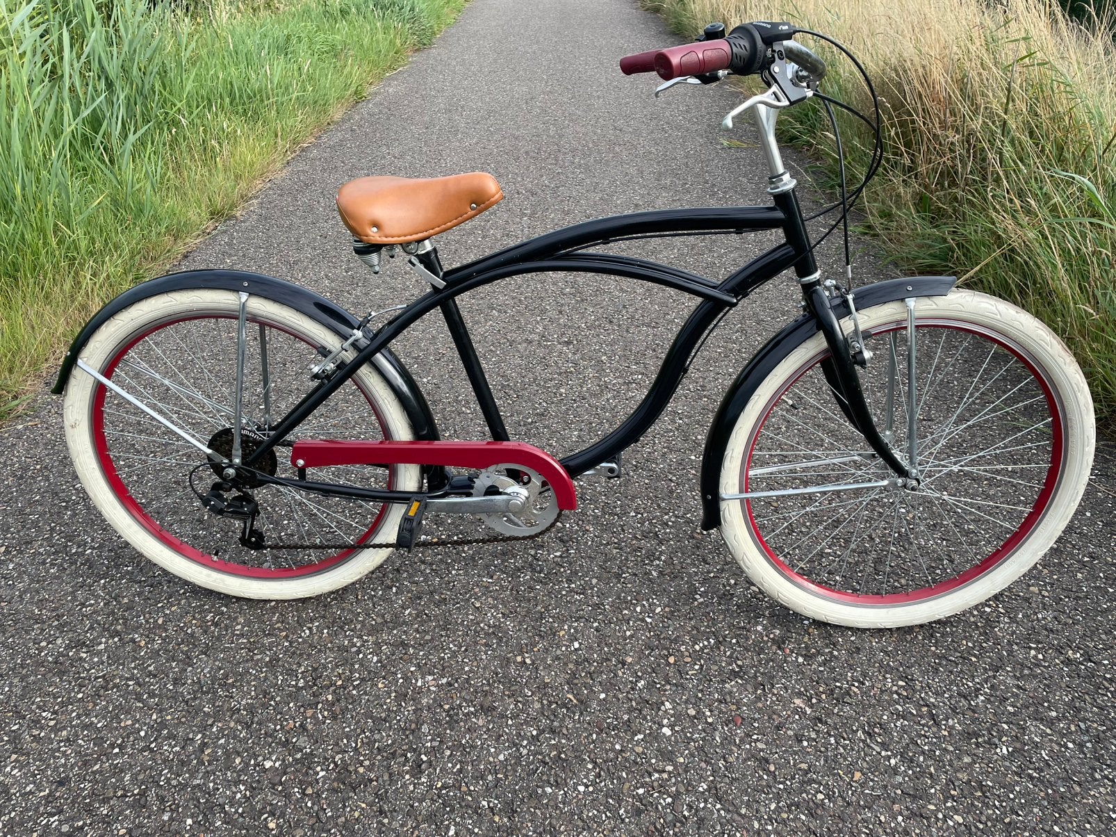 herenfiets 26 inch 6V. jongensfiets H 47 cm fietsklaar, Fietsen en Brommers, 45 tot 49 cm, Ophalen, Gebruikt, Overige merken