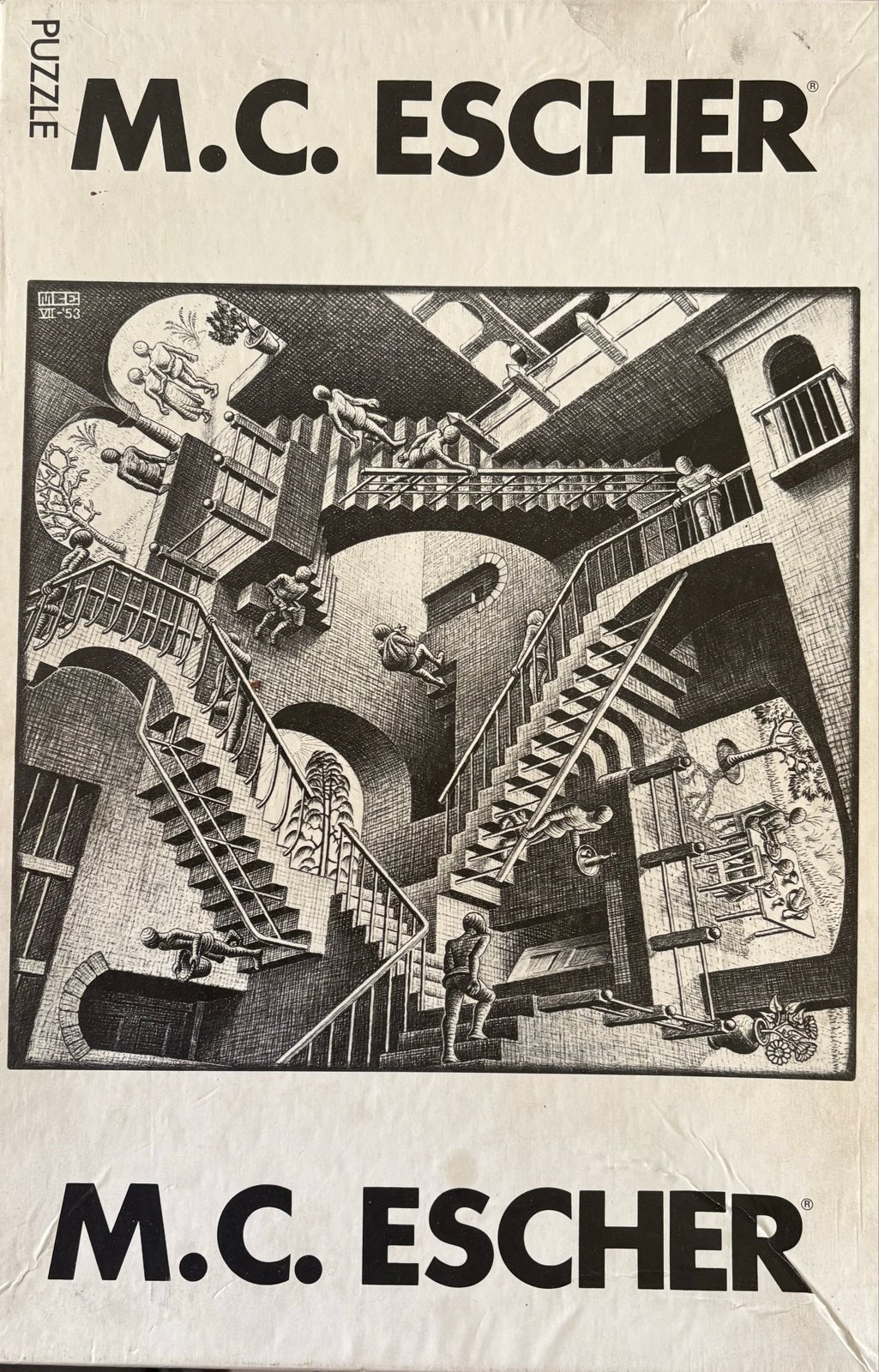 M.C. Escher Puzzels, Kinderen en Baby's, Speelgoed | Kinderpuzzels, Gebruikt, 6 jaar of ouder, Meer dan 50 stukjes, Ophalen of Verzenden