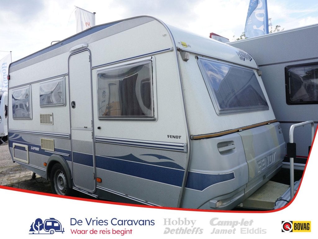Fendt Saphir 450 mover, voortent, Caravans en Kamperen, Caravans, Standaardzit, Bedrijf, Ringverwarming, Tot en met 4
