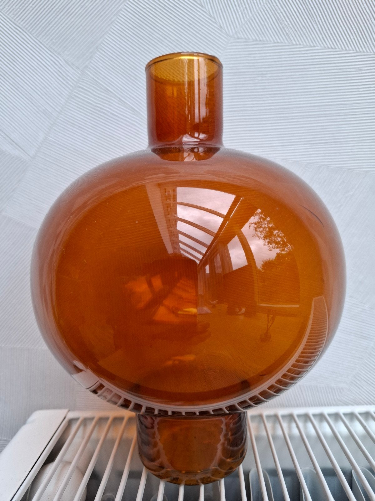 Urban Nature Culture vaas, 19 cm hoog, gerecycled glas, Ophalen, Zo goed als nieuw, Overige kleuren, Glas