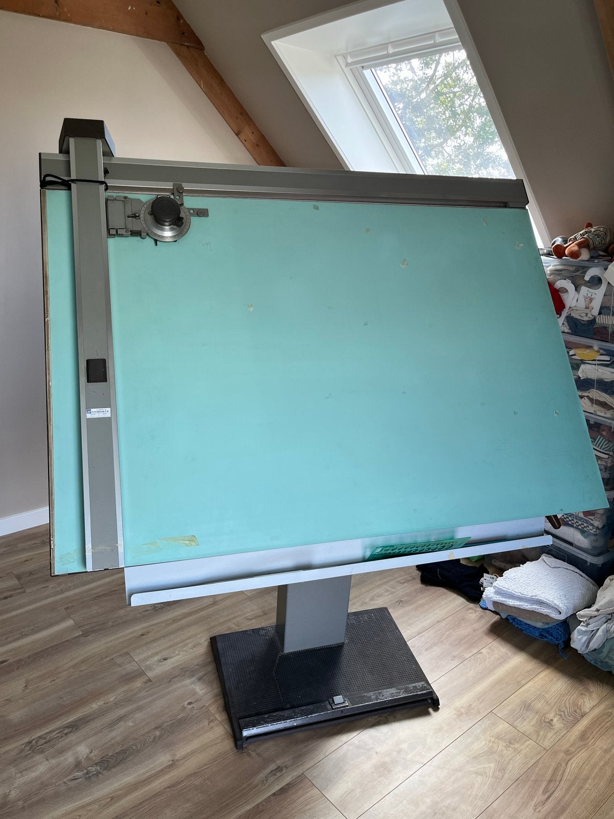 Professionele tekentafel met linialen en mallen, Doe-het-zelf en Verbouw, Ophalen, Gebruikt, 150 tot 170 cm