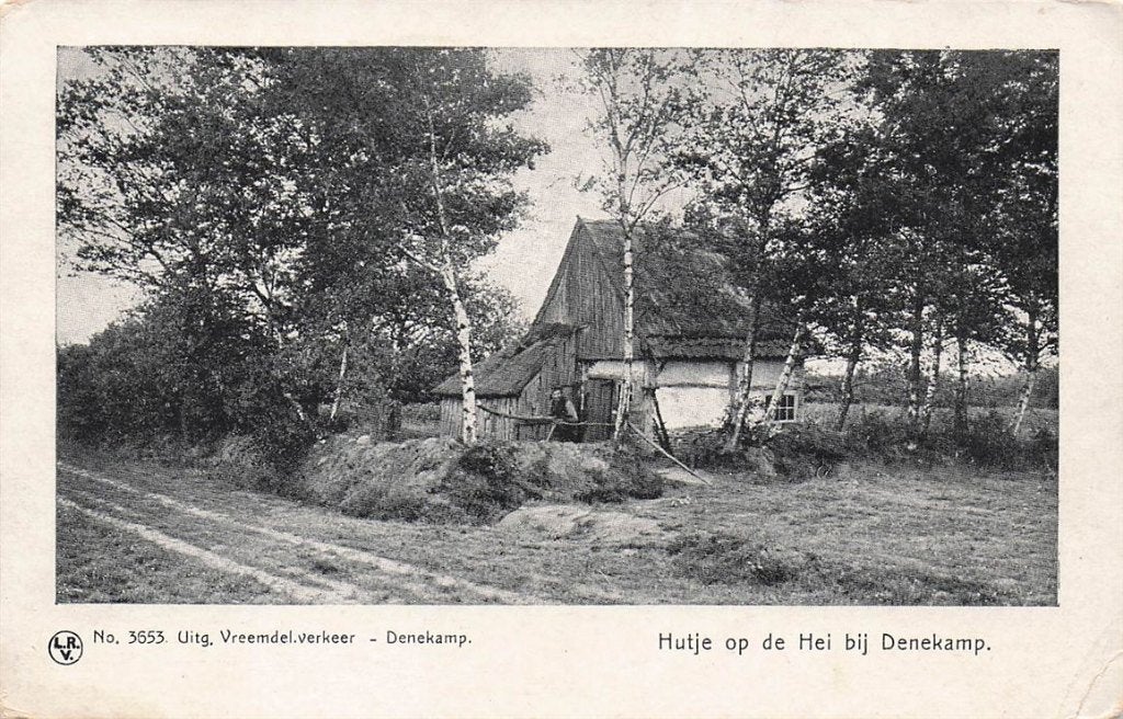 702-171-049 Hutje Op De Hei Bij Denekamp, Ophalen of Verzenden, Voor 1920, Overijssel