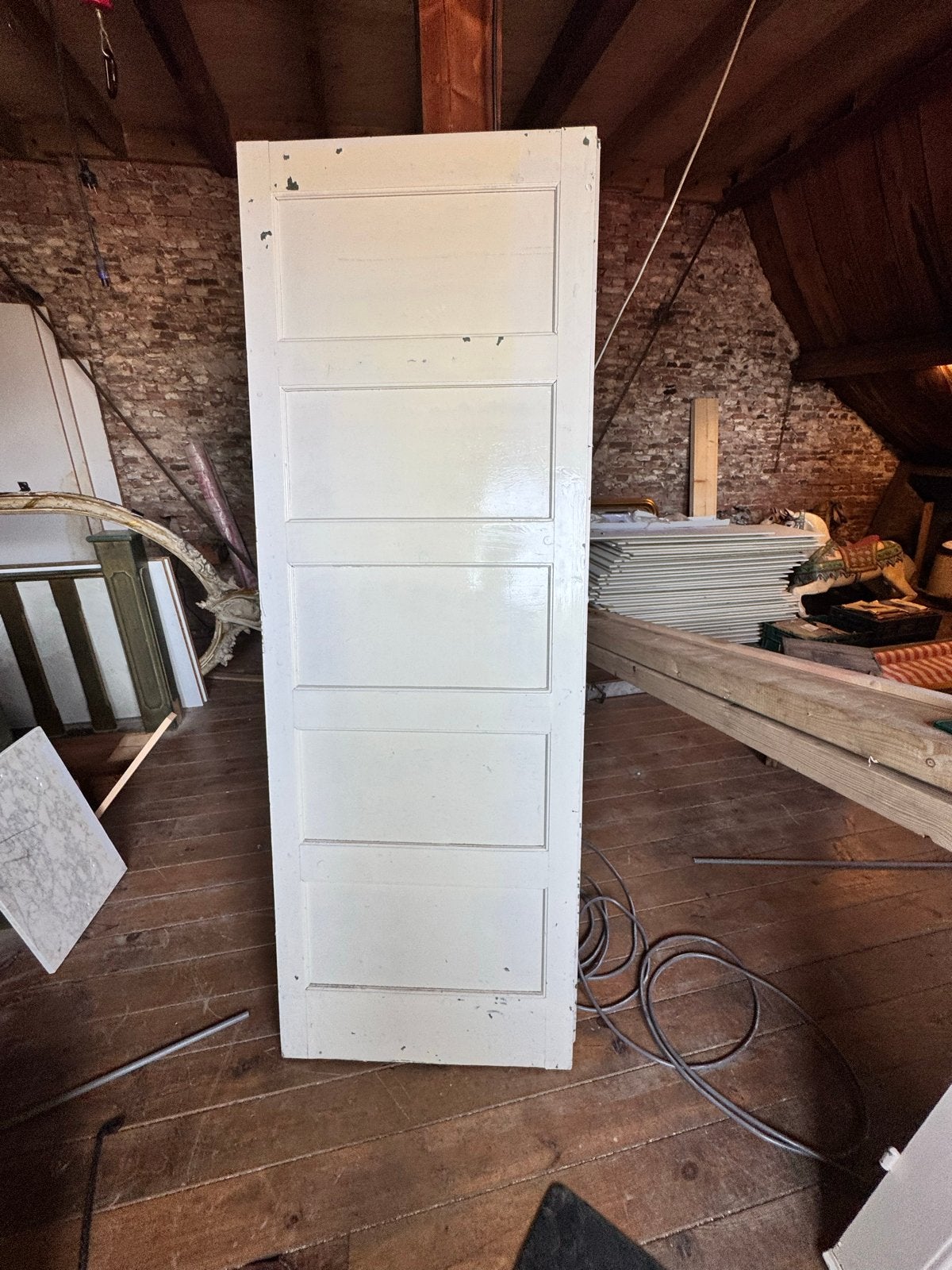 Paneeldeur 74x212 cm, Doe-het-zelf en Verbouw, Deuren en Horren, Gebruikt, Minder dan 80 cm, Binnendeur, Ophalen of Verzenden