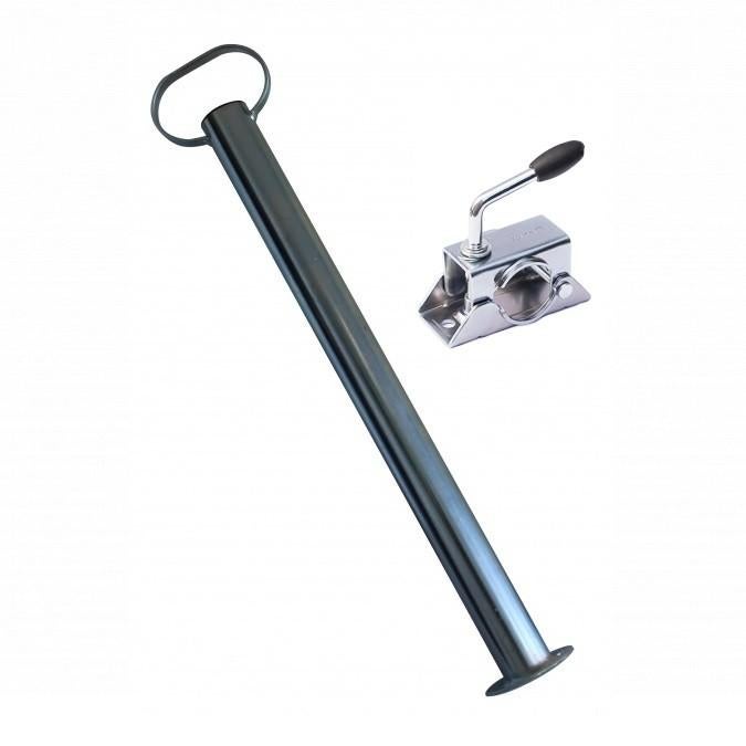 Steunpoot rond 48mm met klem