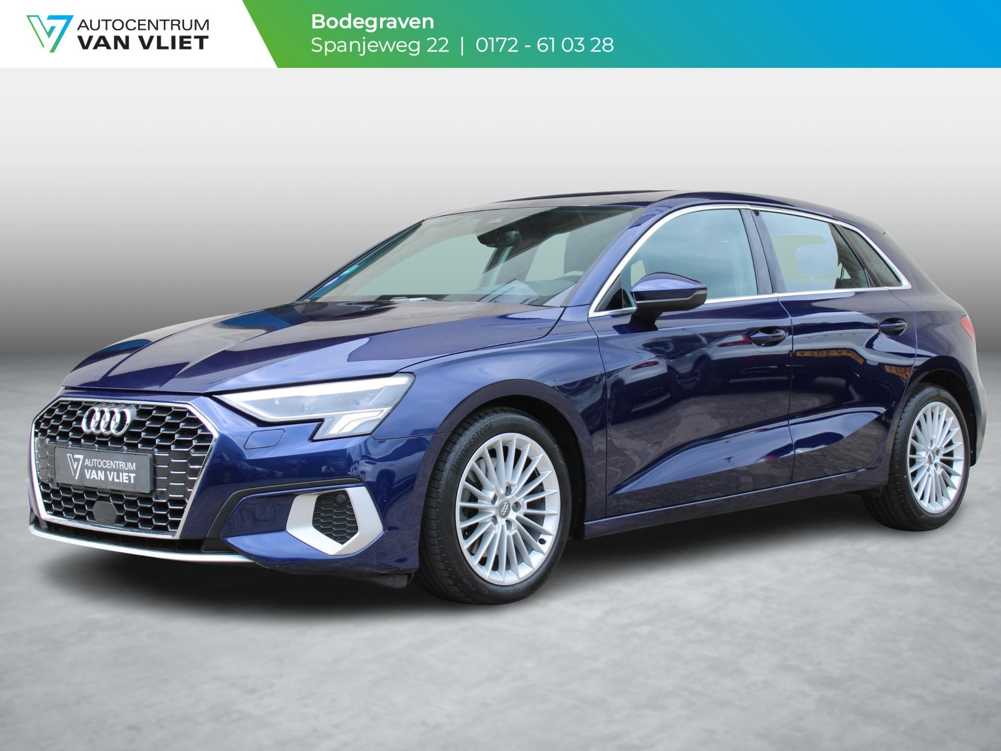 Audi A3 Sportback 35 TFSI Business edition | BANG & OLUFSEN, 12 maanden, Stof, 4 cilinders, Blauw