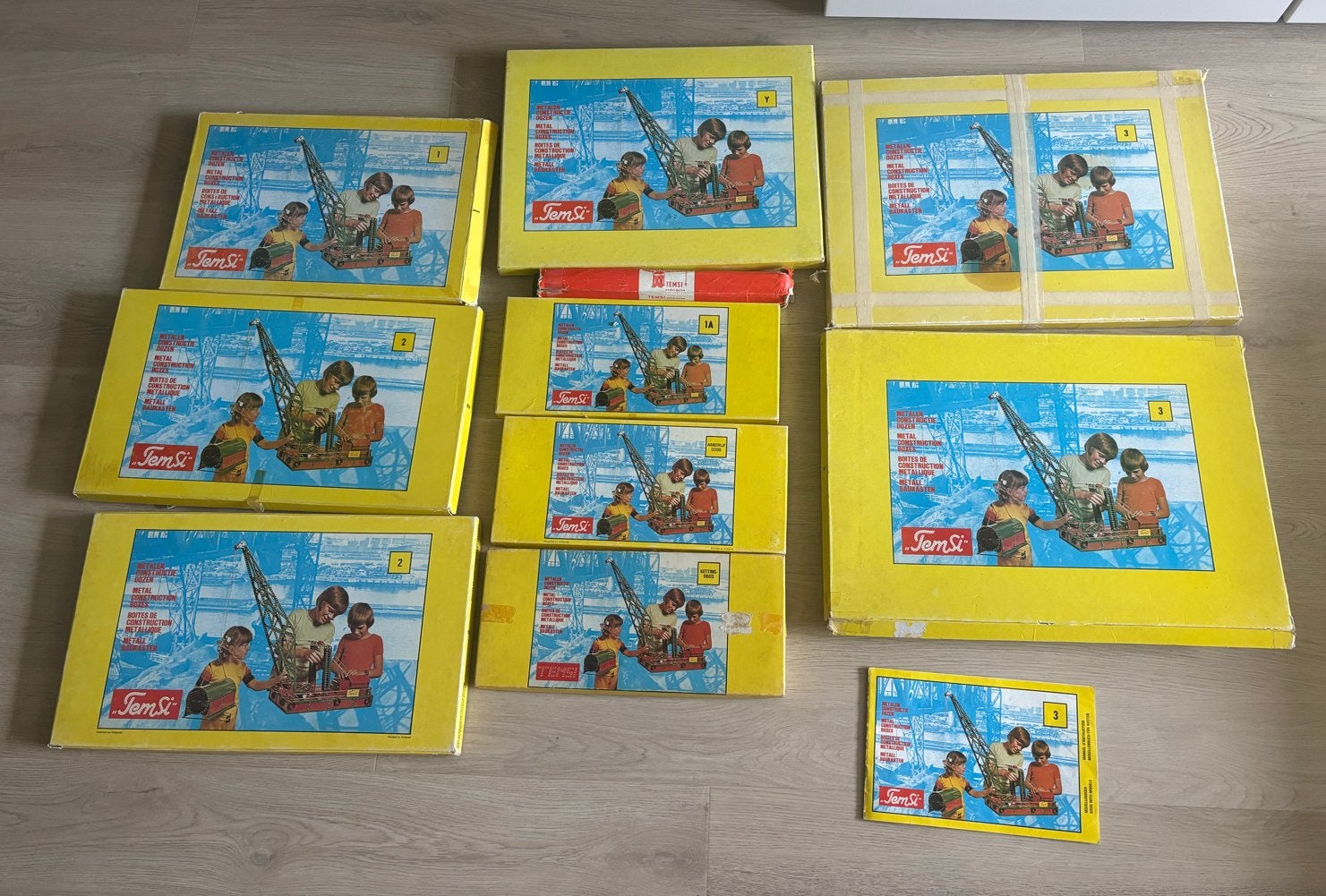 Vintage temsi Bouwdozen Set - Constructie Speelgoed, Ophalen of Verzenden, Gebruikt, Overige merken
