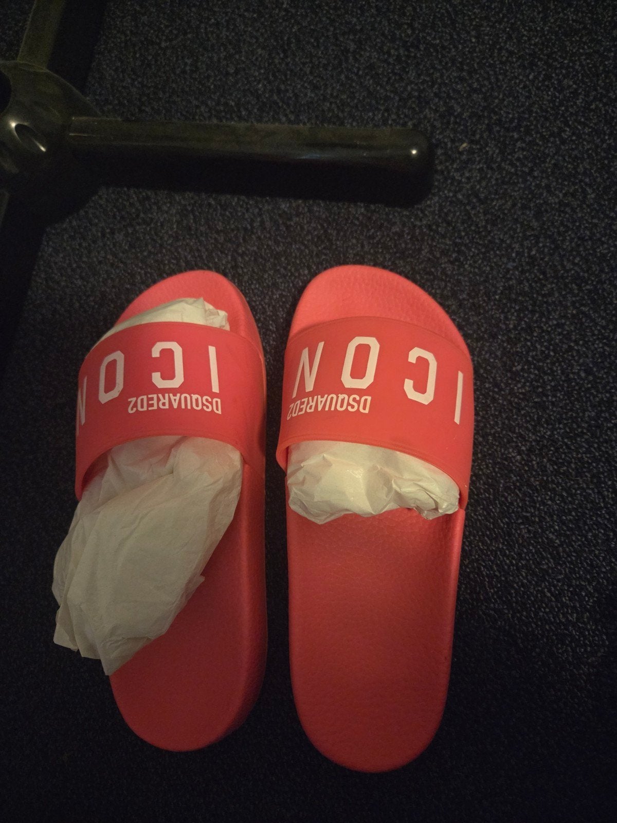 Dsquared2 Icon slippers - Zo goed als nieuw, Zo goed als nieuw, Dsquared2, Roze, Ophalen