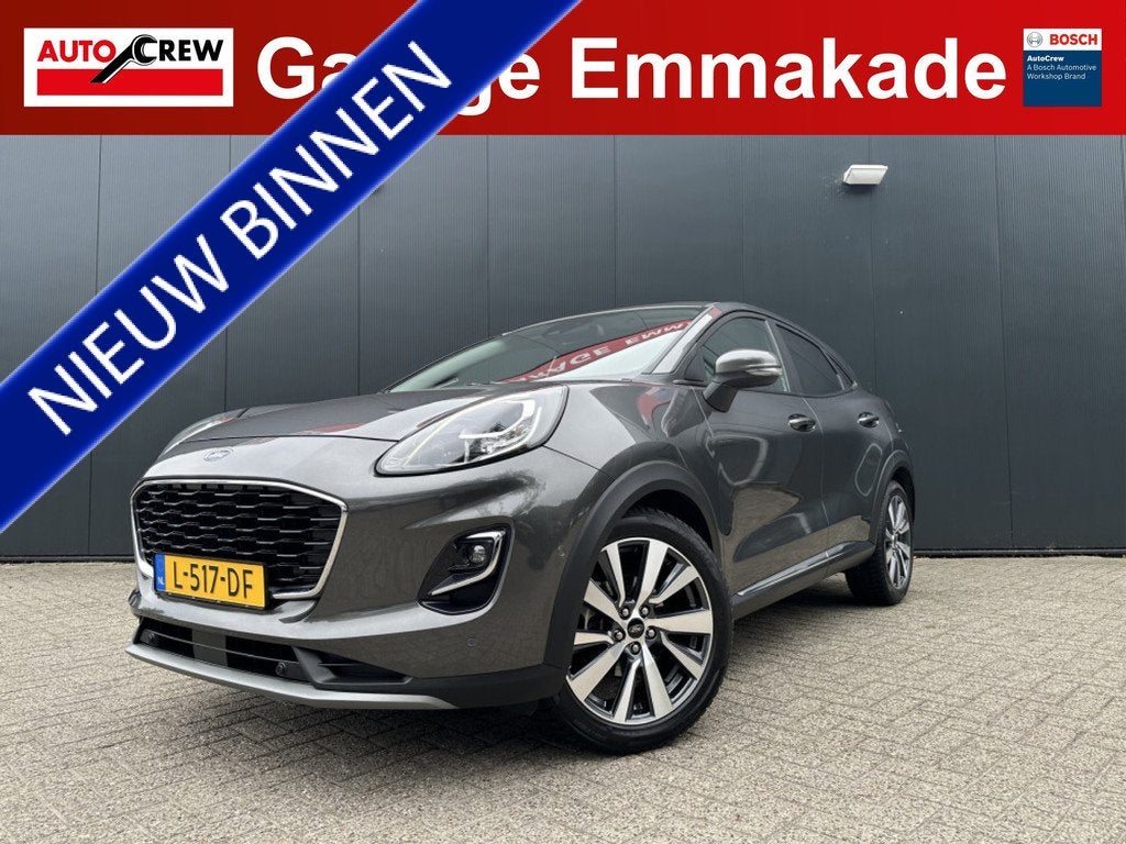 Ford Puma 1.0 EcoBoost Hybrid Titanium X | Trekhaak | Dodeho, Auto's, Ford, Bedrijf, Te koop, Puma, ABS, Achteruitrijcamera, Adaptive Cruise Control