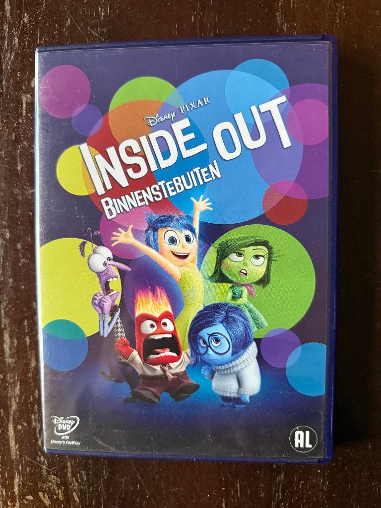 Disney Pixar Inside Out ( Binnenstebuiten ) DVD, Europees, Tekenfilm, Alle leeftijden, Ophalen of Verzenden