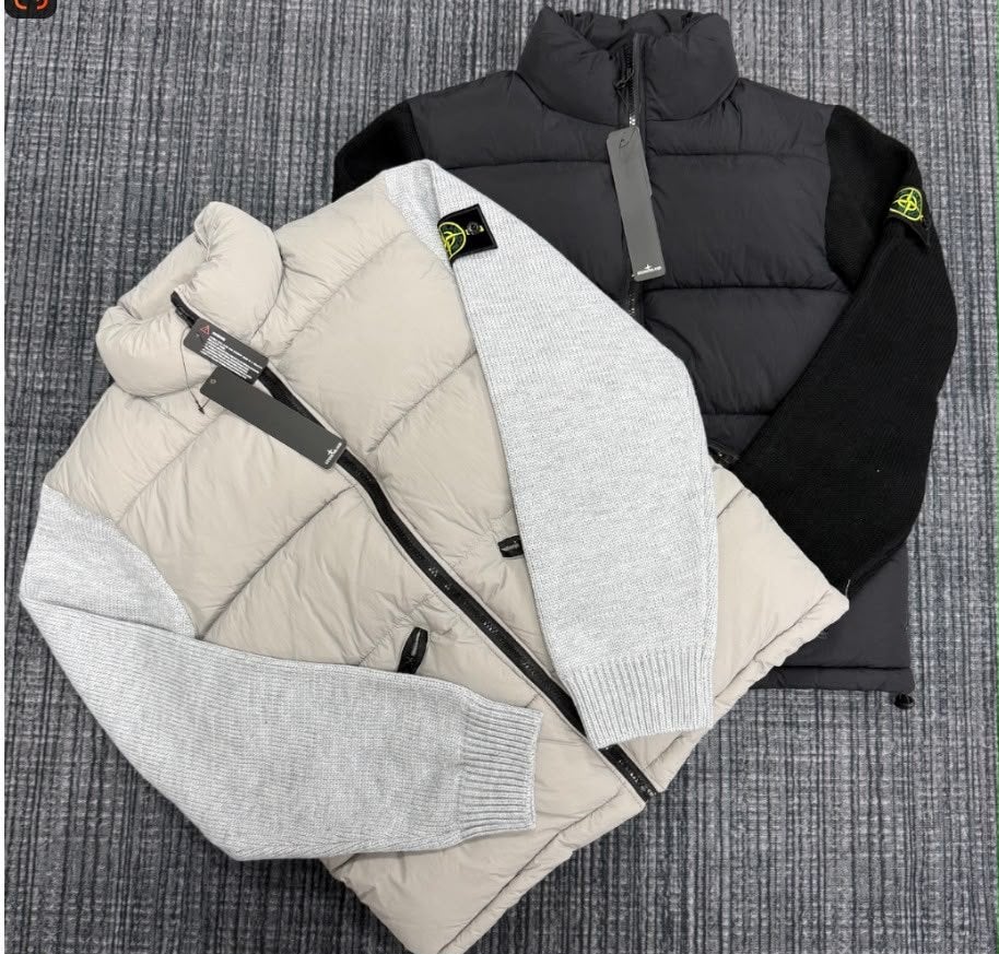 Stone Island Puffer Jas met Gebreide Mouwen maat S tot XL, Ophalen, Nieuw, Overige kleuren