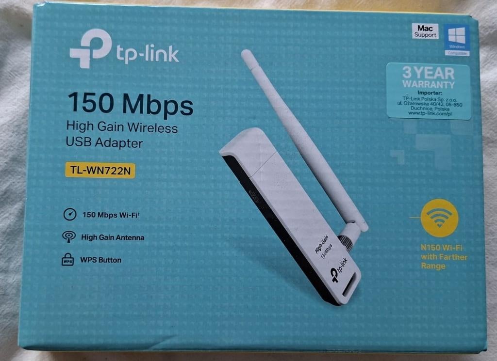 TP-Link TL-WN722N - Wifi-adapter, Ophalen of Verzenden, Nieuw, TP-Link
