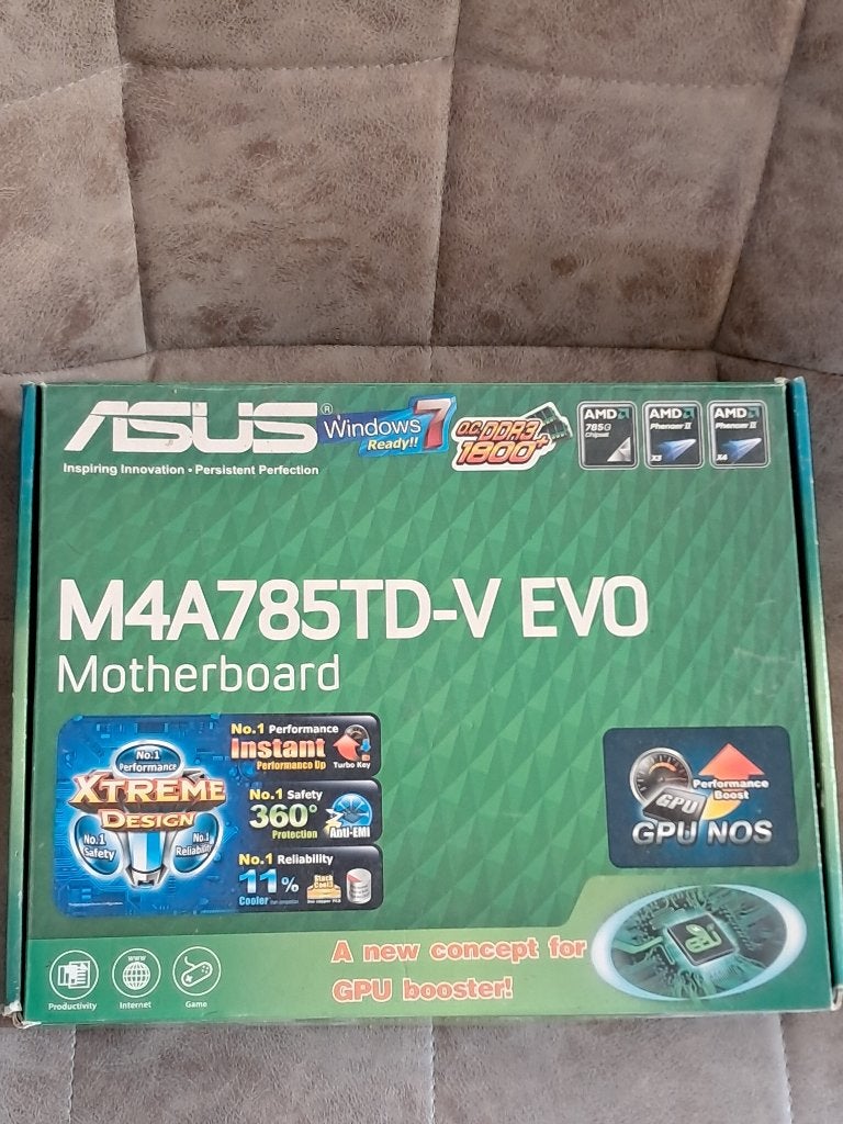 Asus M4A785TD-V EVO - AM3 Moederbord, Verzenden, DDR3, ATX, AMD