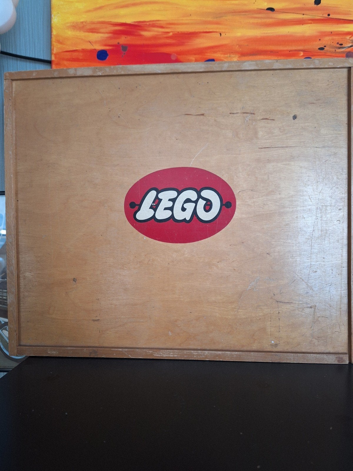 Vintage LEGO set jaren 50/60 in houten kist, Ophalen of Verzenden