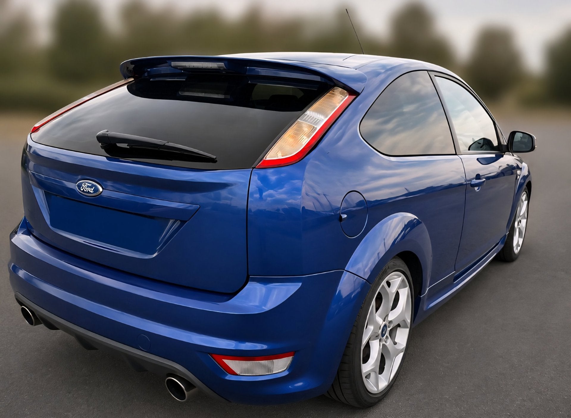 Ford Focus 2.5 ST Xenon Clima Stoelv. 18", Stof, Gebruikt, Blauw, 11 km/l