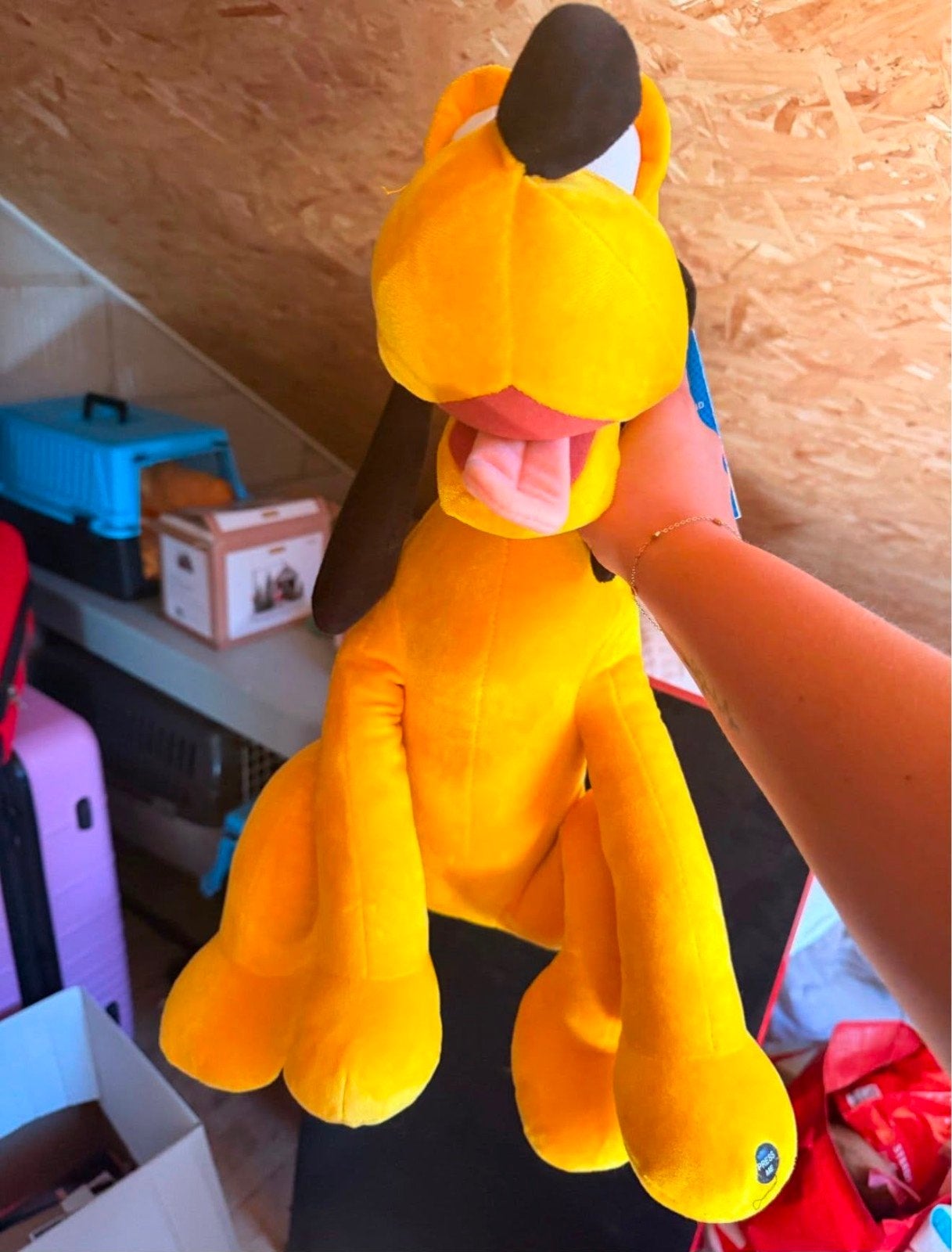 Grote Disney Pluto knuffel, Ophalen, Disney, Disney, Geel
