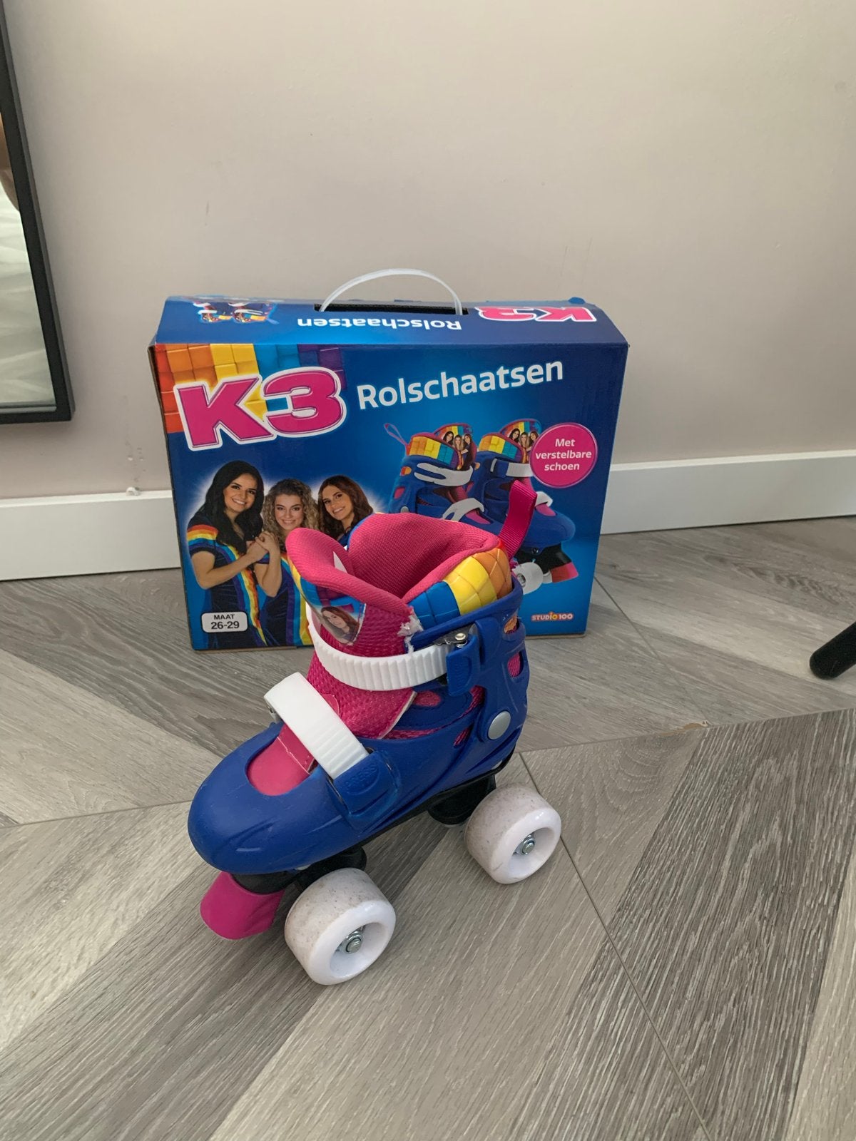 K3 rolschaatsen - Verstelbaar maat 26-29, Kinderen en Baby's, Speelgoed | Buiten | Rolschaatsen, Ophalen, Verstelbaar, Zo goed als nieuw