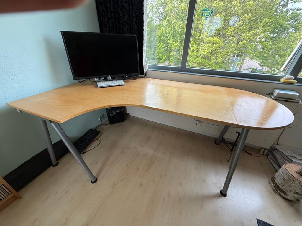 Bureau tafel, Ophalen, 120 cm, Hout, 180 cm