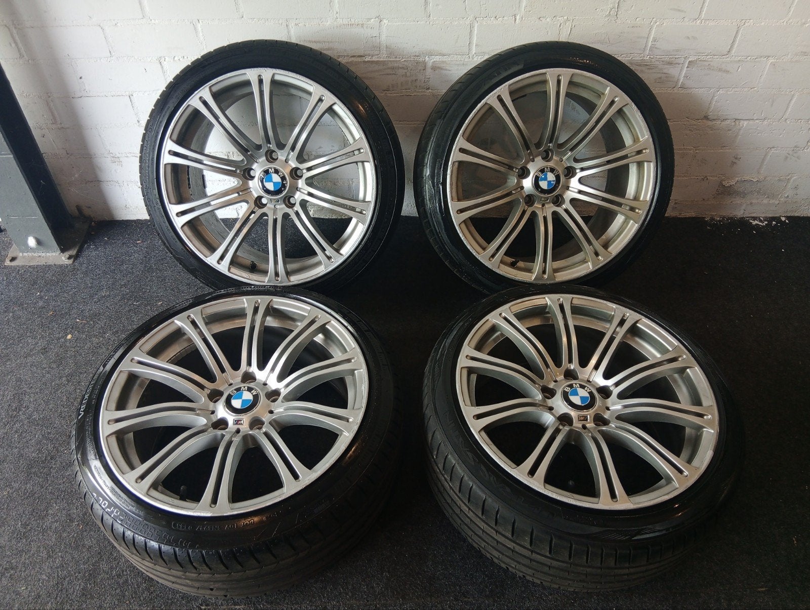 BMW 18" Style 220 M3 velgen met banden E90 E91 E92 E36 E46, Auto-onderdelen, Banden en Velgen, Ophalen, 18 inch, Gebruikt, Velg(en)