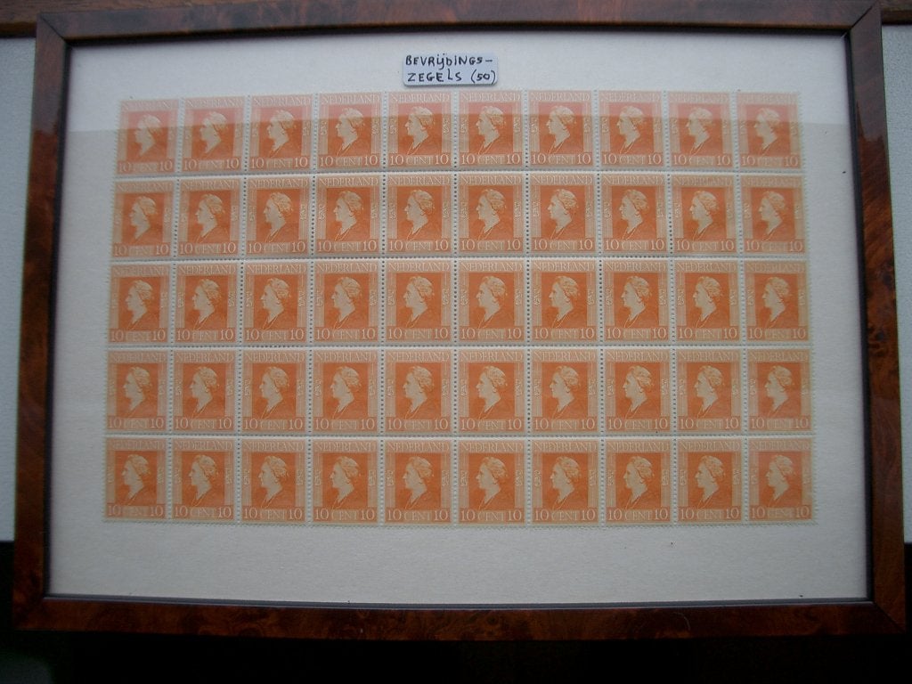 postzegel wilhelmina koningin bevrijdingszegel bevrijding, Ophalen of Verzenden, Na 1940, Postfris