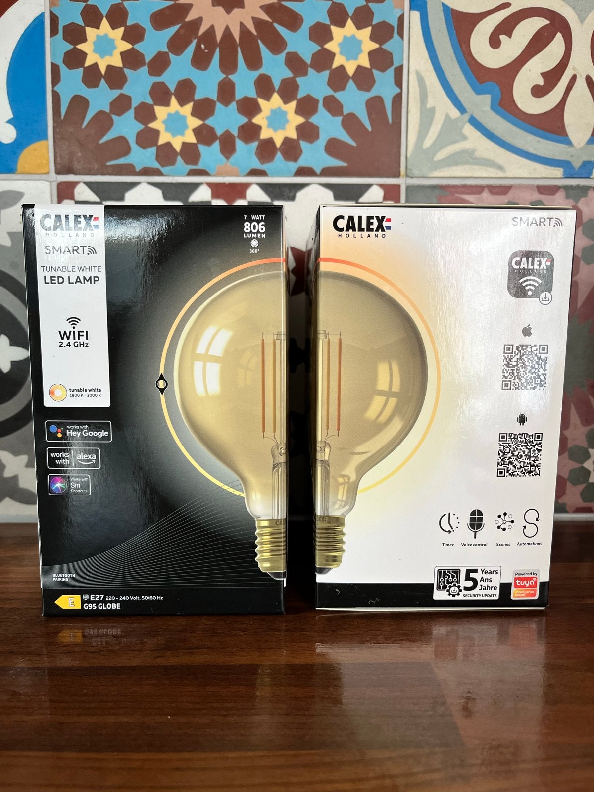 Calex Smart Tunable White LED Lamp E27 G95 Globe, Huis en Inrichting, Lampen | Losse lampen, Led-lamp, Instelbaar wit, 60 watt of meer
