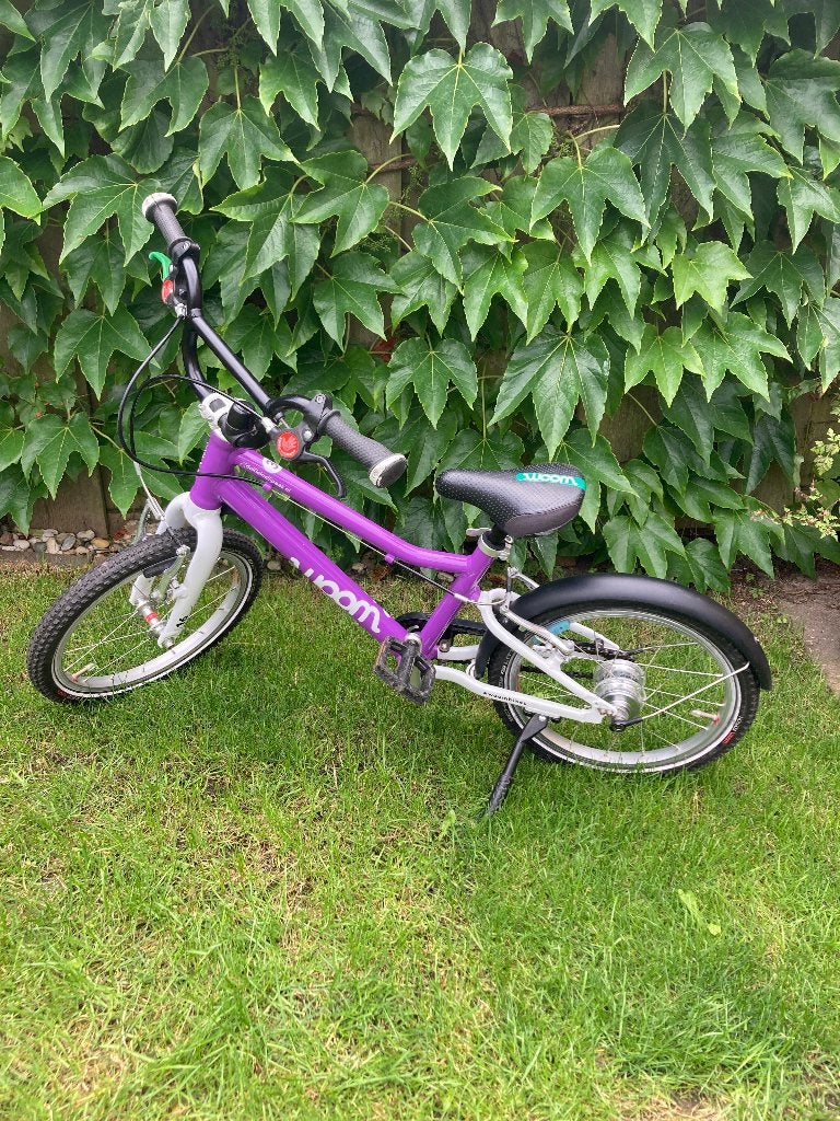 Woom 3 automagic, Fietsen en Brommers, Fietsen | Kinderfietsjes, Ophalen, 16 tot 20 inch, Velgrem, Zo goed als nieuw