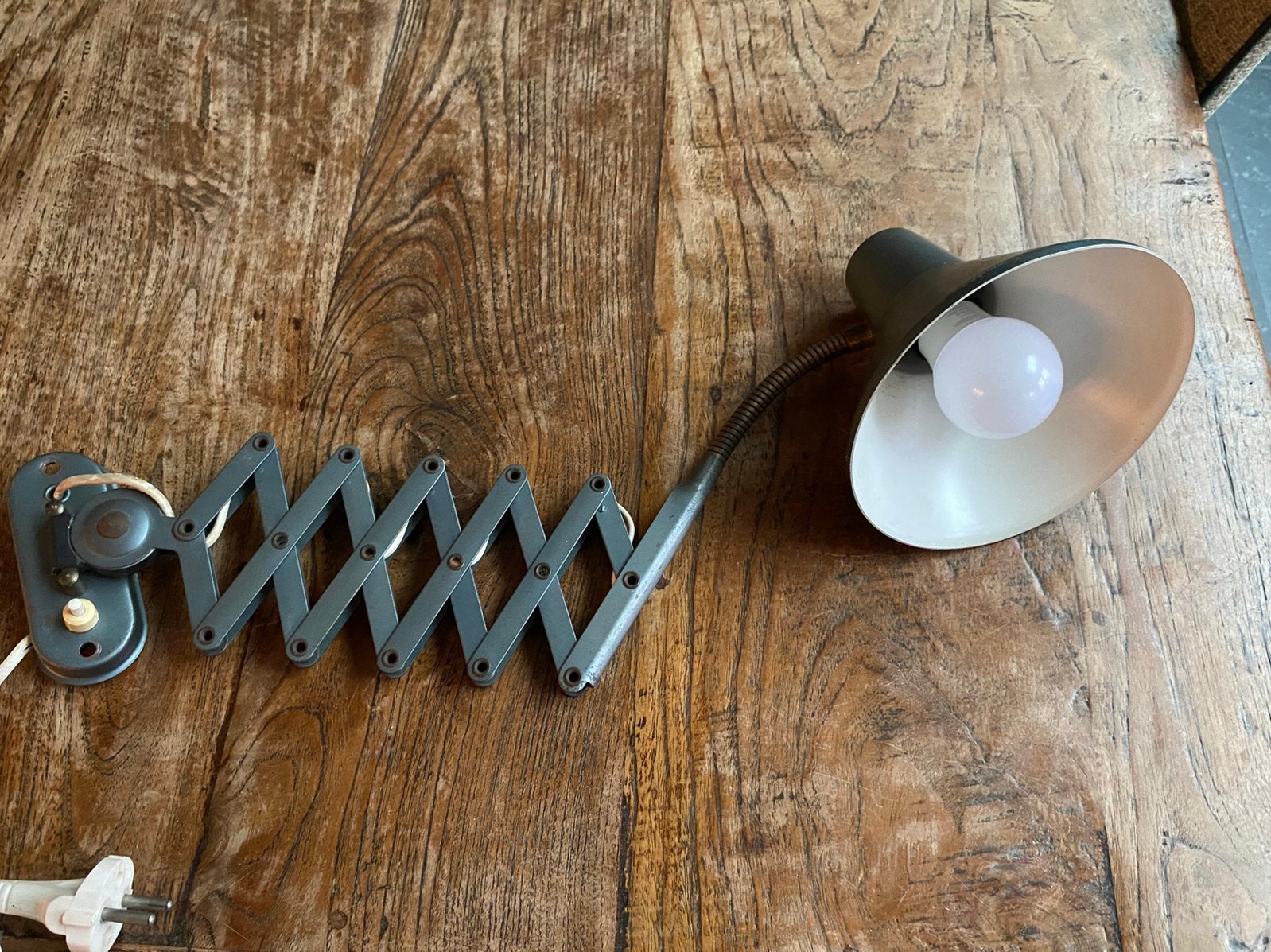 Hala Zeist, Schaar Lamp - Antraciet, originele staat, Inclusief lichtbron, Ophalen of Verzenden, Overige merken, Metaal