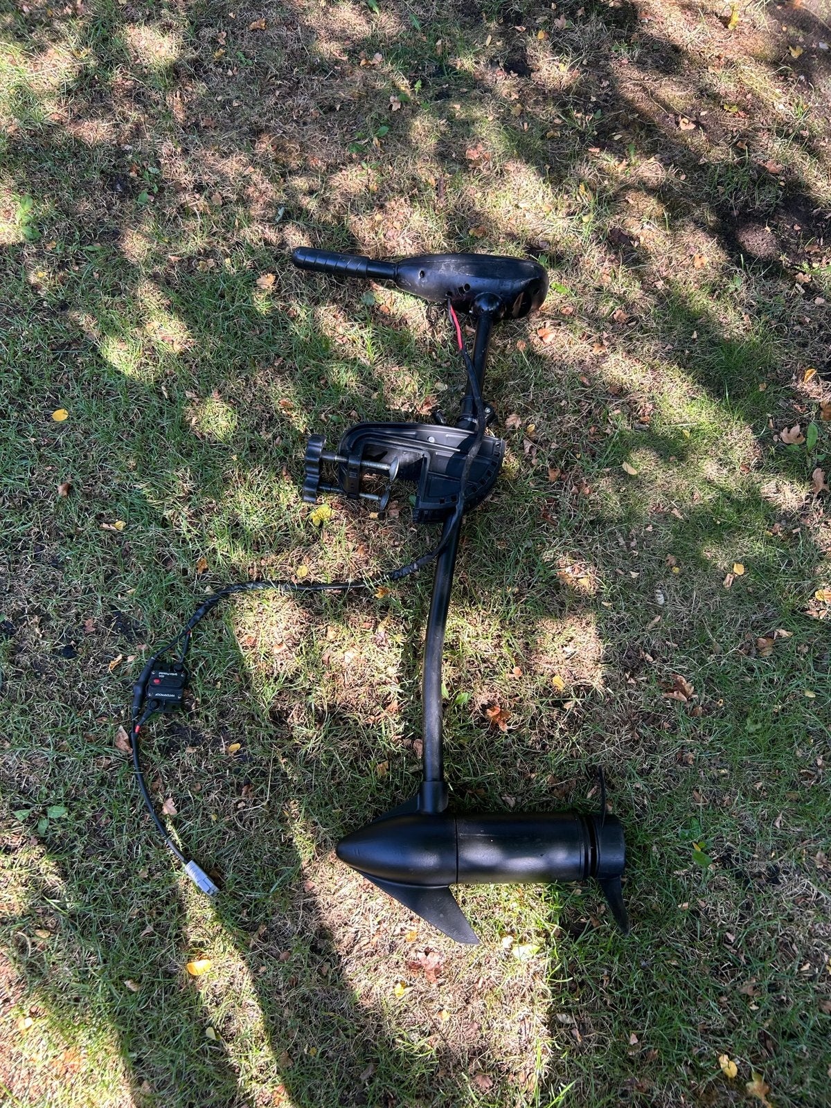 Vortex 12V 55lbs elektrische buitenboordmotor met zekering, Ophalen of Verzenden, Gebruikt
