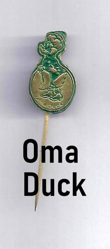 Speldje Oma Duck Groen, Verzamelen, Verzenden, Gebruikt, Overige onderwerpen