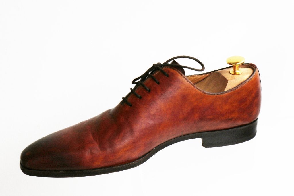 Fraaie Magnanni wholecut lace-ups in maat 41.5 = maat 7.5, Kleding | Heren, Schoenen, Bruin, Ophalen of Verzenden, Zo goed als nieuw