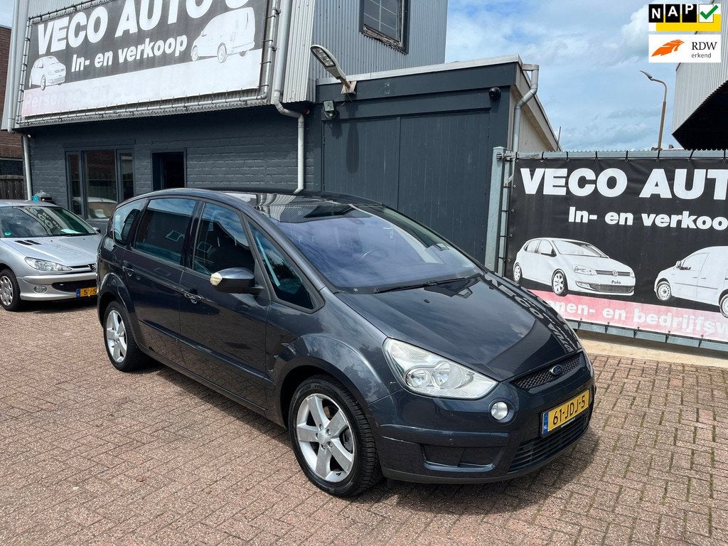 Ford S-Max 2.0-16V airco navi pdc cruise control nette auto, Auto's, Ford, Voorwielaandrijving, Gebruikt, 1505 kg, Bedrijf