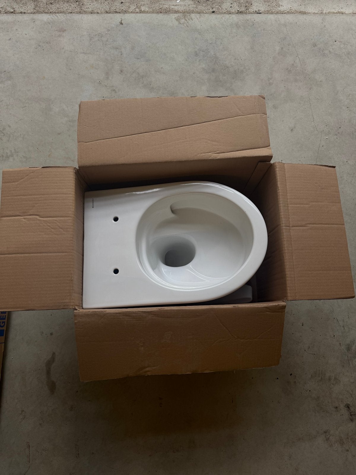 Geberit One wandcloset combipack TurboFlush SoftClose, Ophalen, Nieuw, Steen, Toilet