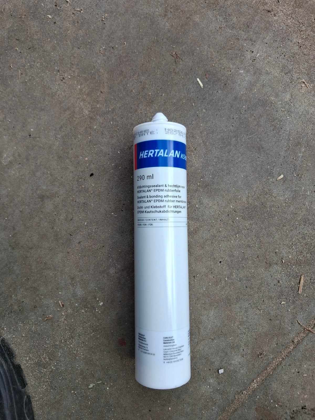 12x HERTALAN EPDM kit 290 ml - Afdichtingskit, Doe-het-zelf en Verbouw, Isolatie en Afdichting, Ophalen of Verzenden, Nieuw, Overige materialen