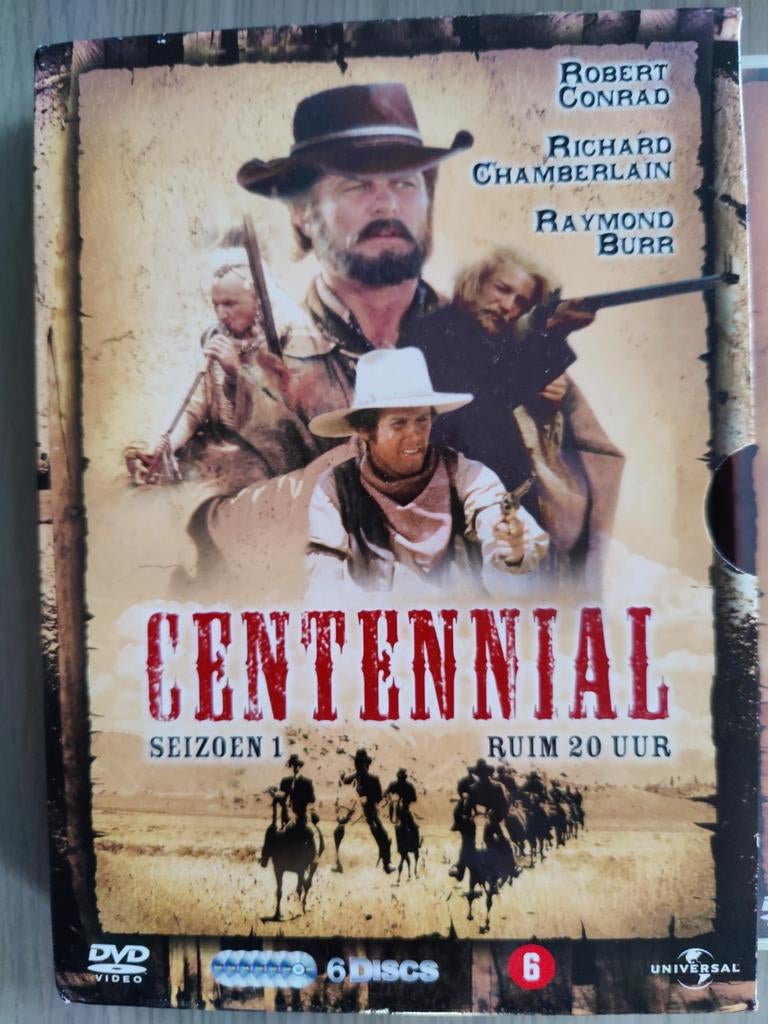 Centennial de beroemde western serie op dvd in zeer goede st, Cd's en Dvd's, 1980 tot heden, Ophalen of Verzenden, Zo goed als nieuw