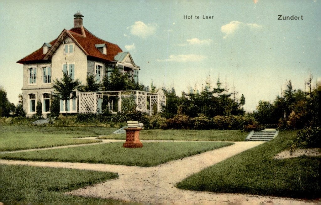 Zundert Villa Hof te Laer # 565, Verzamelen, Verzenden, Voor 1920, Gelopen, Noord-Brabant