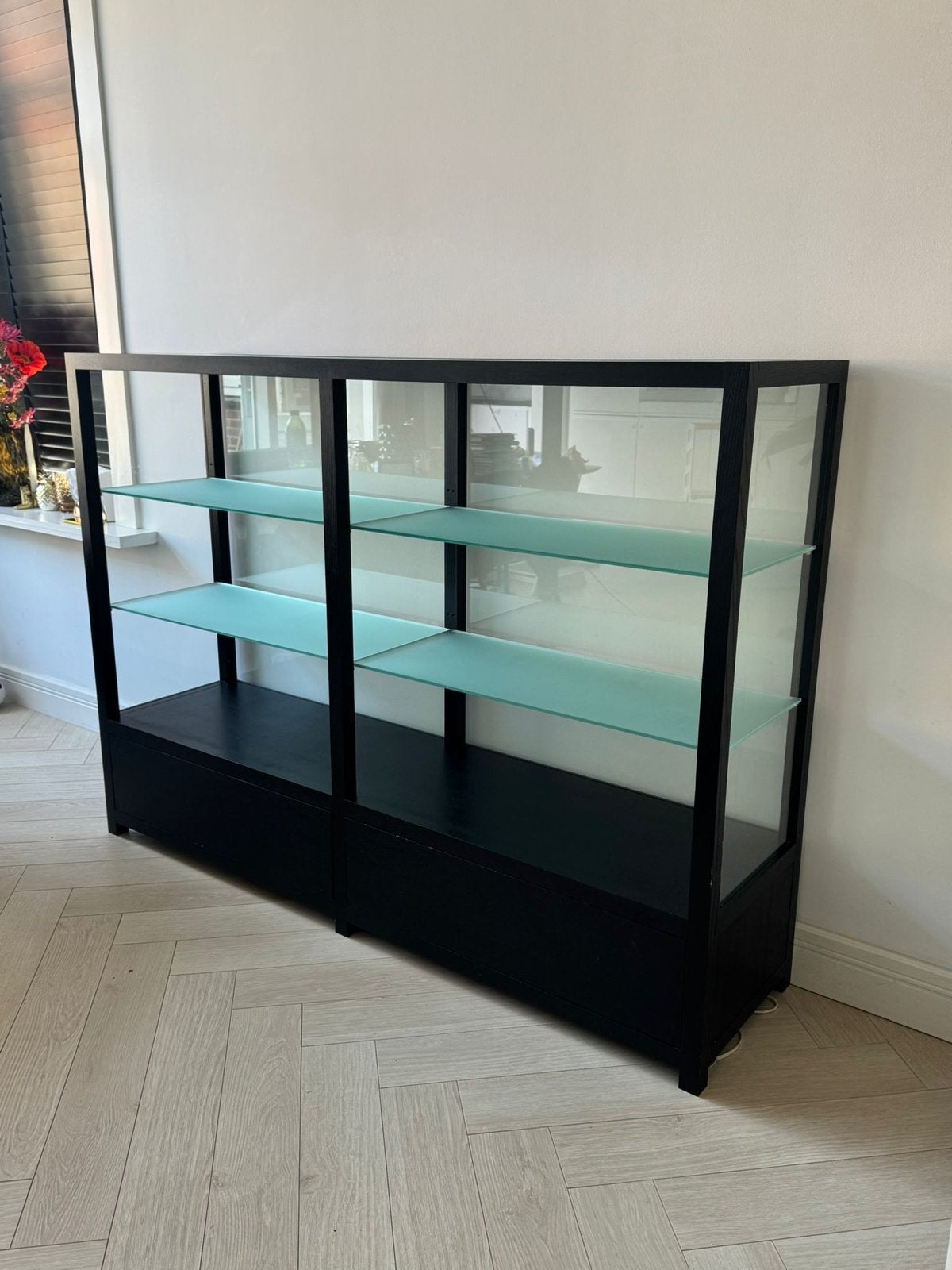 Japans dressoir Time & Style - Zware kwaliteit met verlichti, Ophalen, Met plank(en), 150 tot 200 cm, Zo goed als nieuw