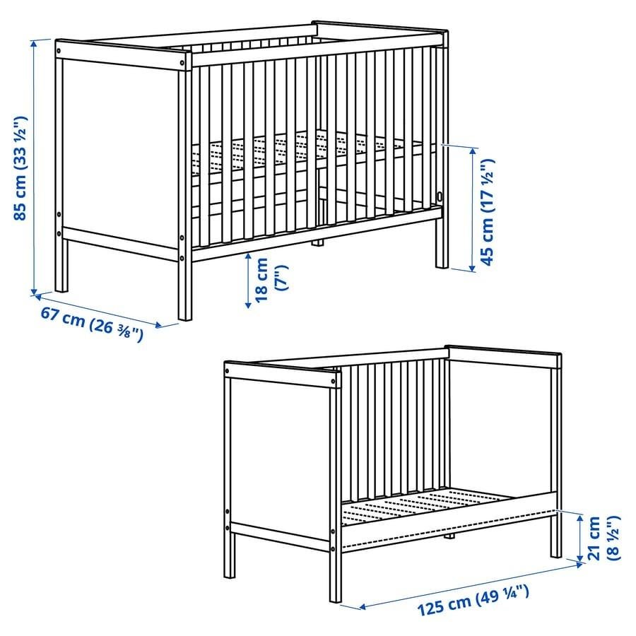 IKEA HENSVIK Ledikant compleet met matras, Ophalen of Verzenden, Zo goed als nieuw, Ledikant