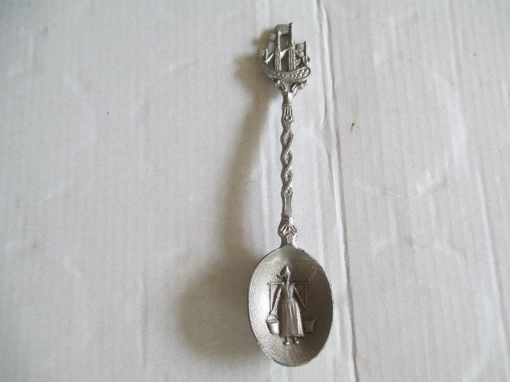 lepeltje schip (tin?), Ophalen of Verzenden, Gebruikt, Rvs of Chroom